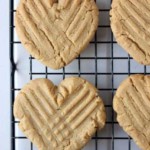 Peanut Butter Heart Shaped Cookies peanut butter heart cookies
